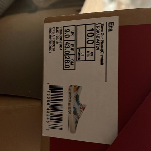 Vans Save Our Planet x Era 'World Map' Classic White/Multi-Color VN0A4BV4T2V - Picture 6 of 10